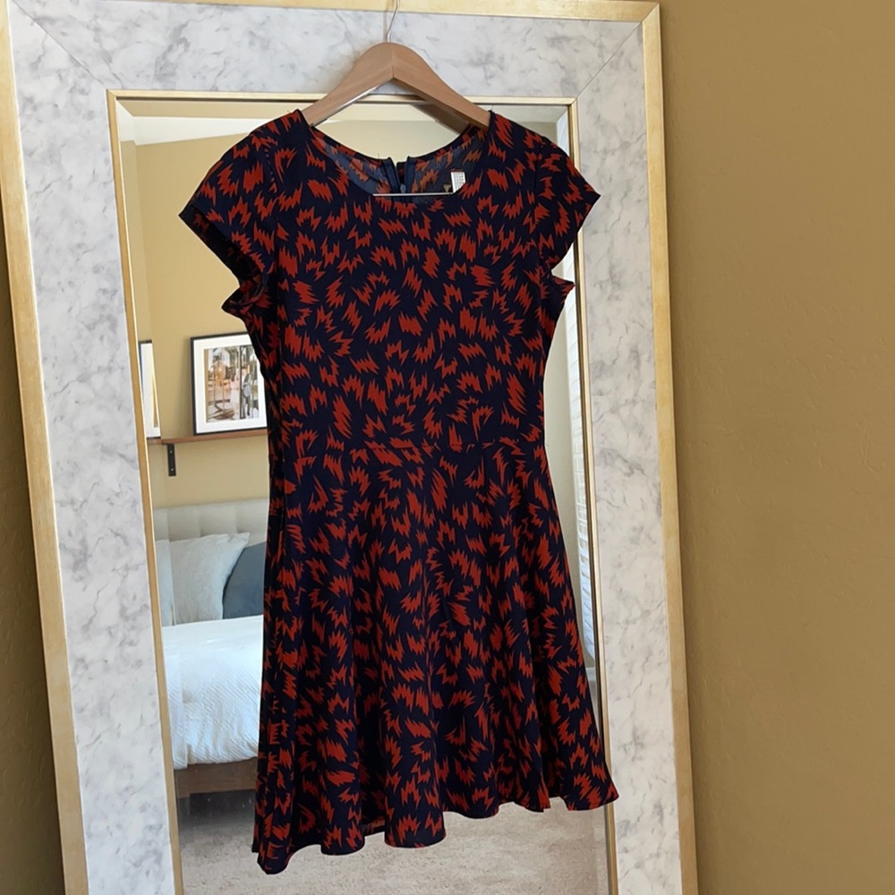 Navy/Red Cocktail Dress